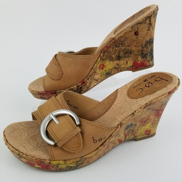 B.O.C Concepts Born 7 Cork Platform Sandal Floral - Picture 2 of 12